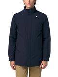 K-WAY DUKE ST WARM - BLUE DEPTH indossato vista frontale