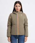 K-WAY Giacca donna corta calda Lily St Warm Double - Green Army Violet Mauve - K6128TW-D0U - immagine 1