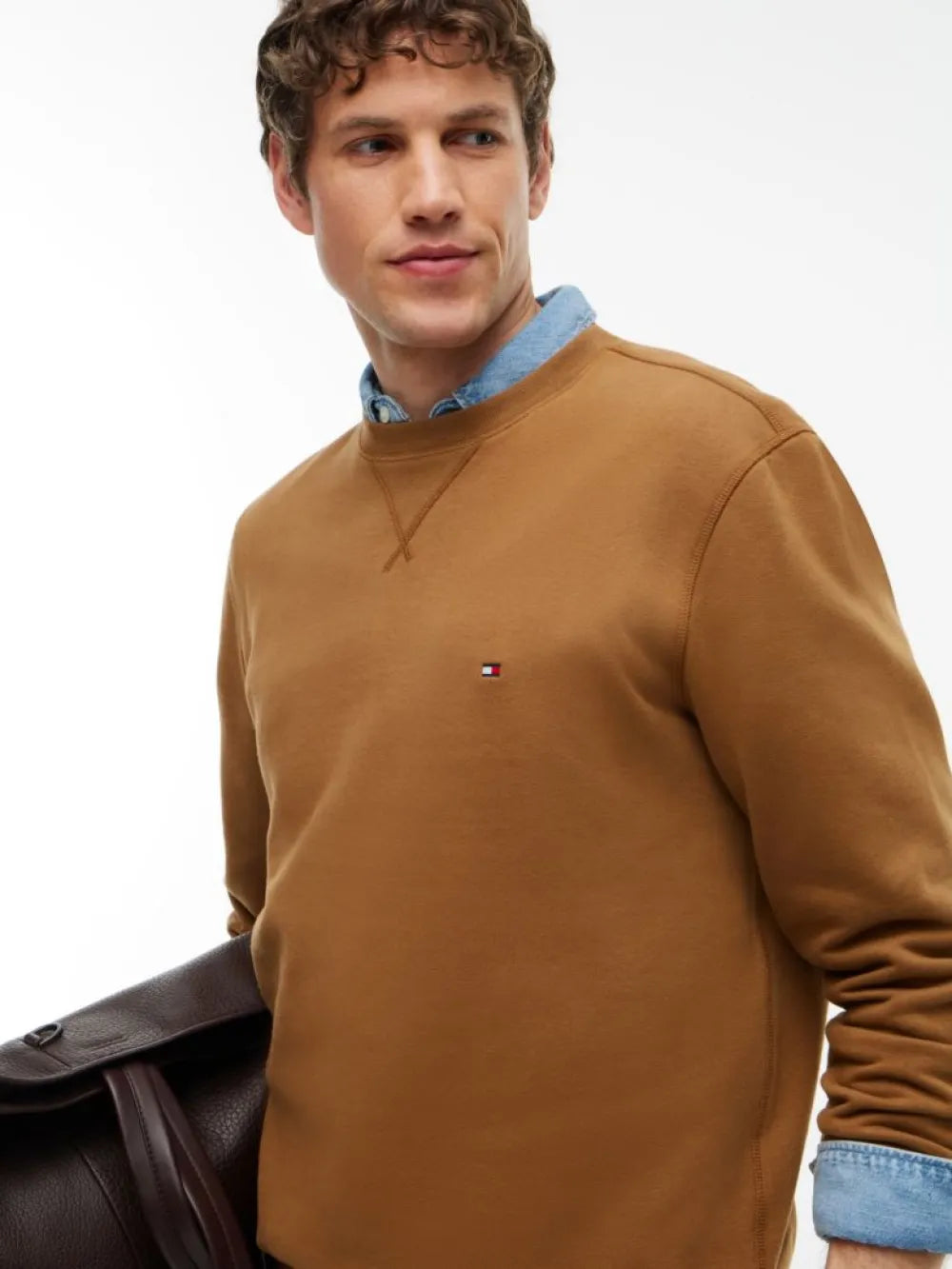 Tommy Hilfiger Felpa uomo Essential Fleece Sweatshirt MW0MW40000GVH