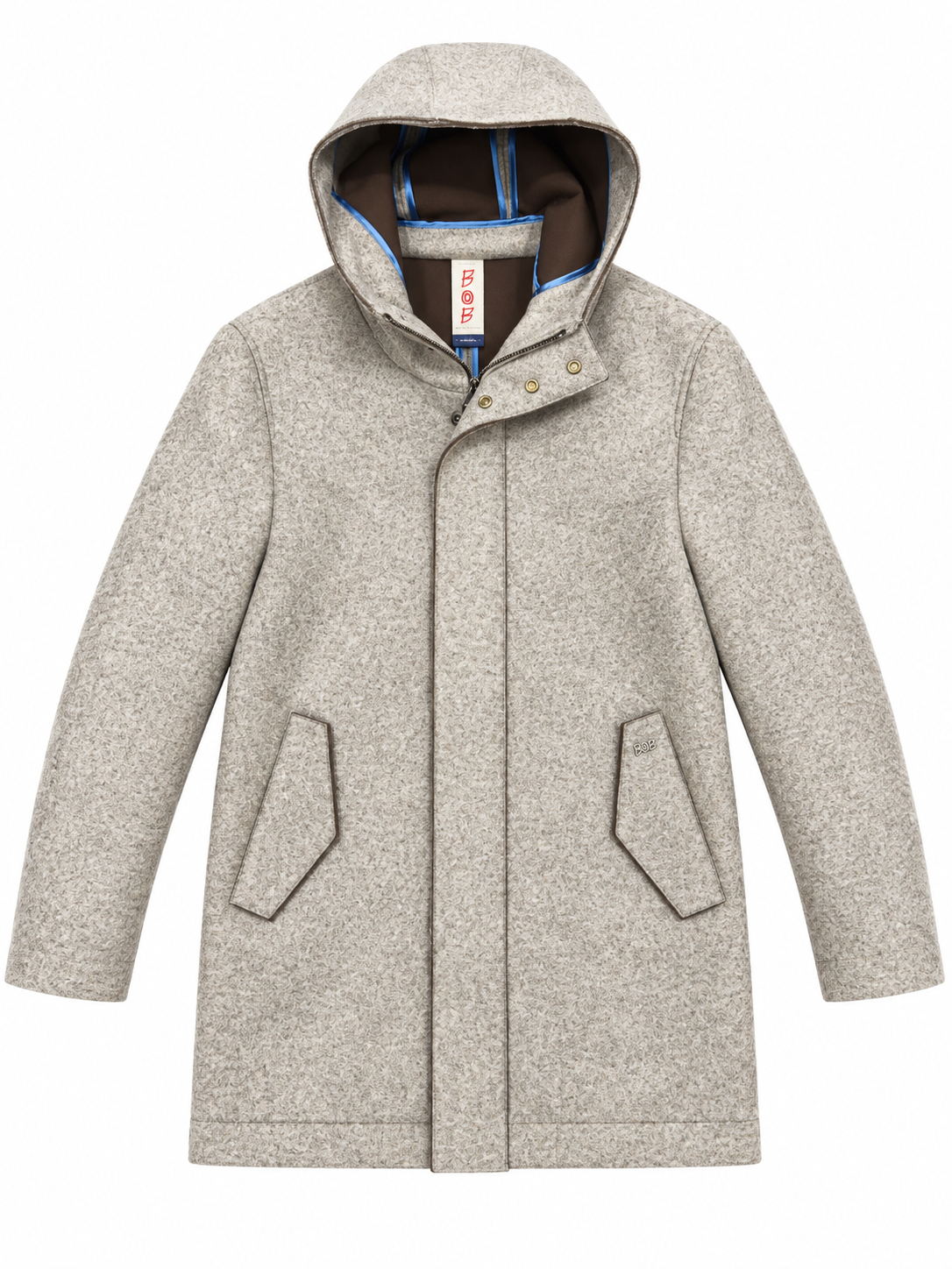 Bob Giubbotto uomo con zip e cappuccio A27WICK444T444 - immagine 1