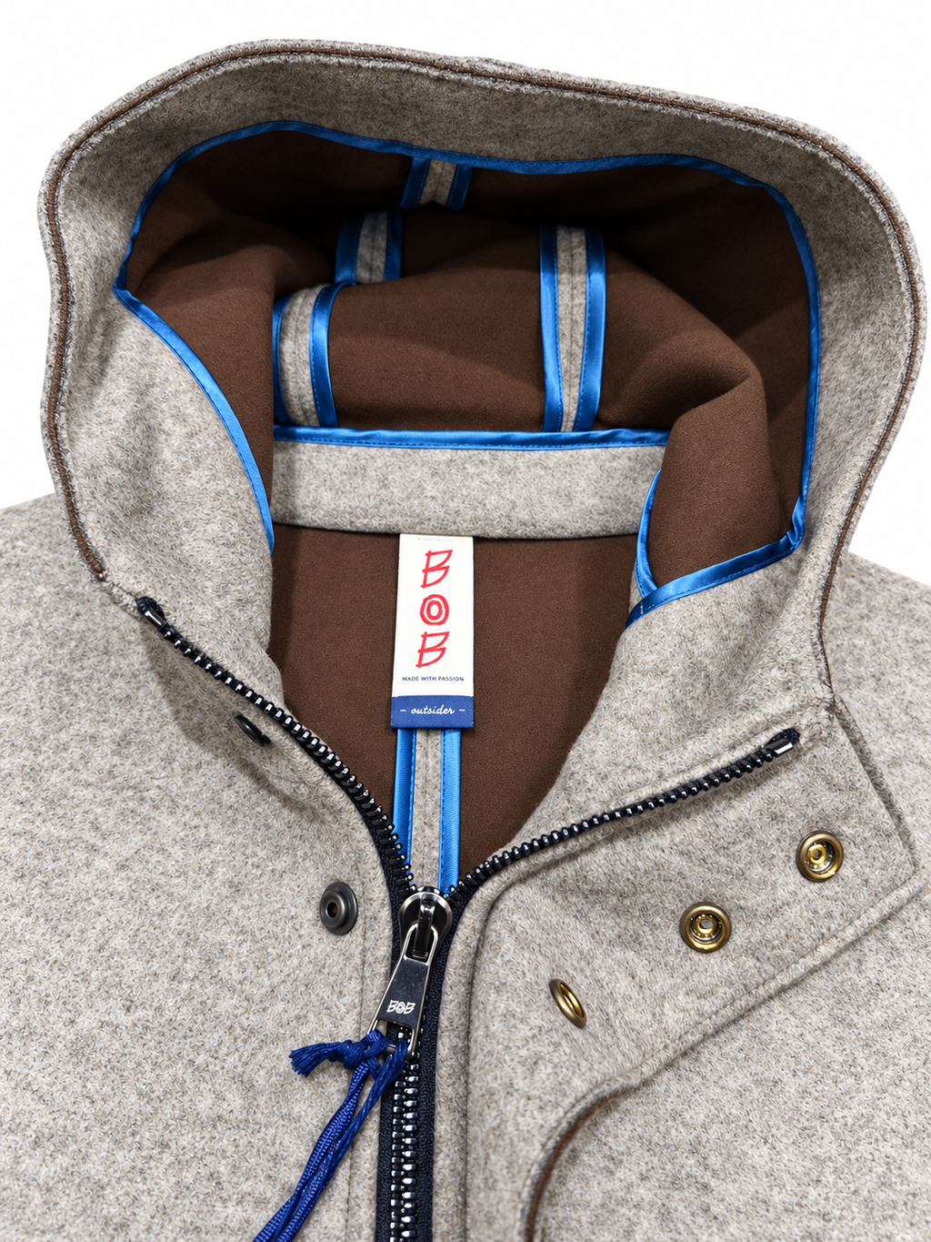 Bob Giubbotto uomo con zip e cappuccio A27WICK444T444 - immagine 3
