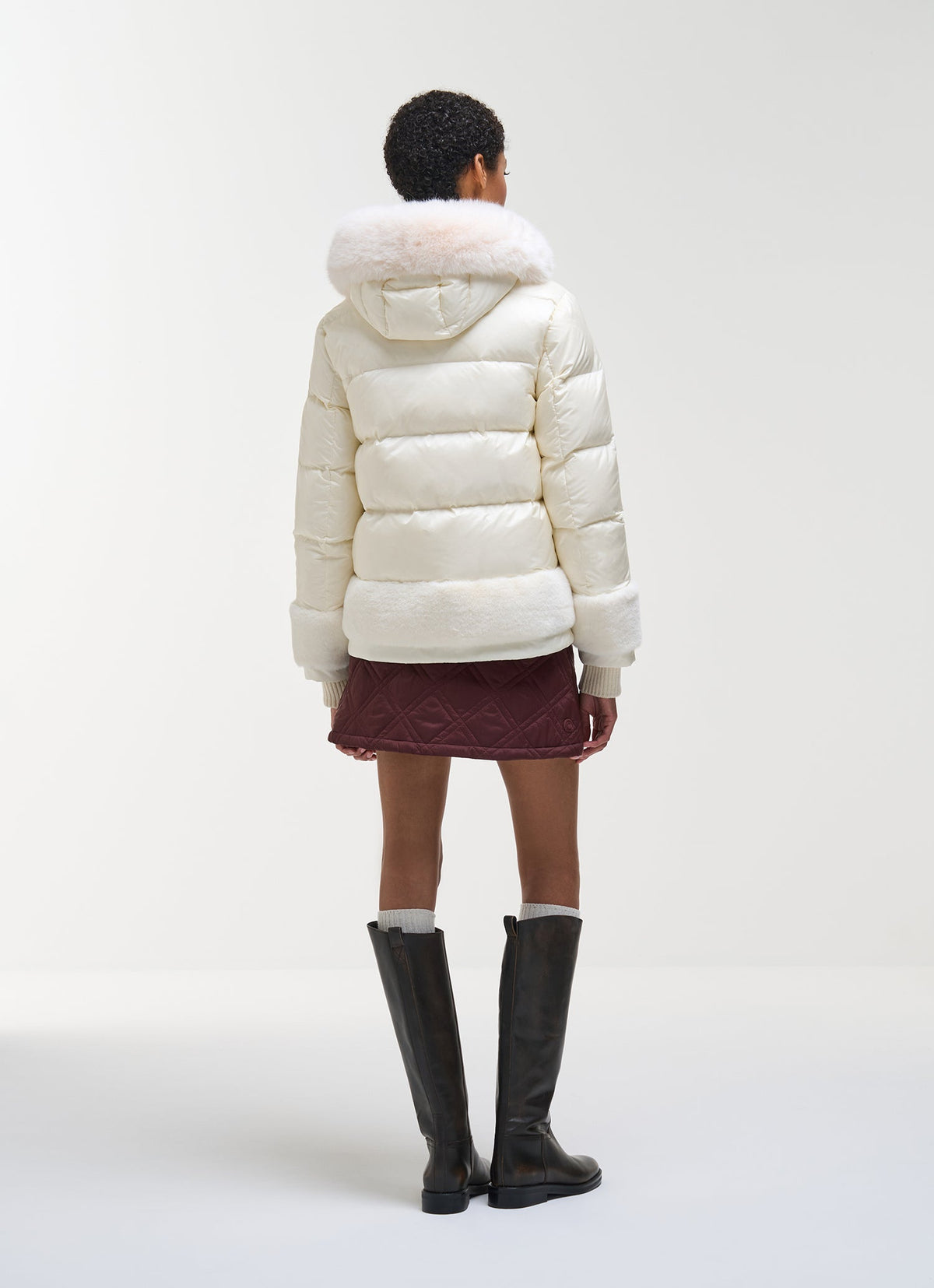 Colmar Piumino donna con inserti in pelliccia sintetica 22000030E 2YO 624 - immagine 4