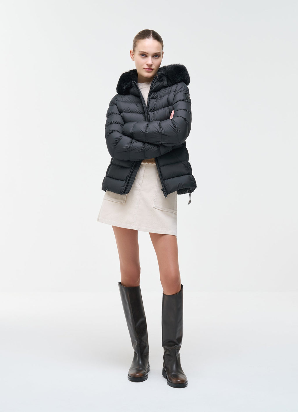 Colmar Piumino donna opaco con pelliccia sintetica 22000039E 2XX 99 - immagine 1