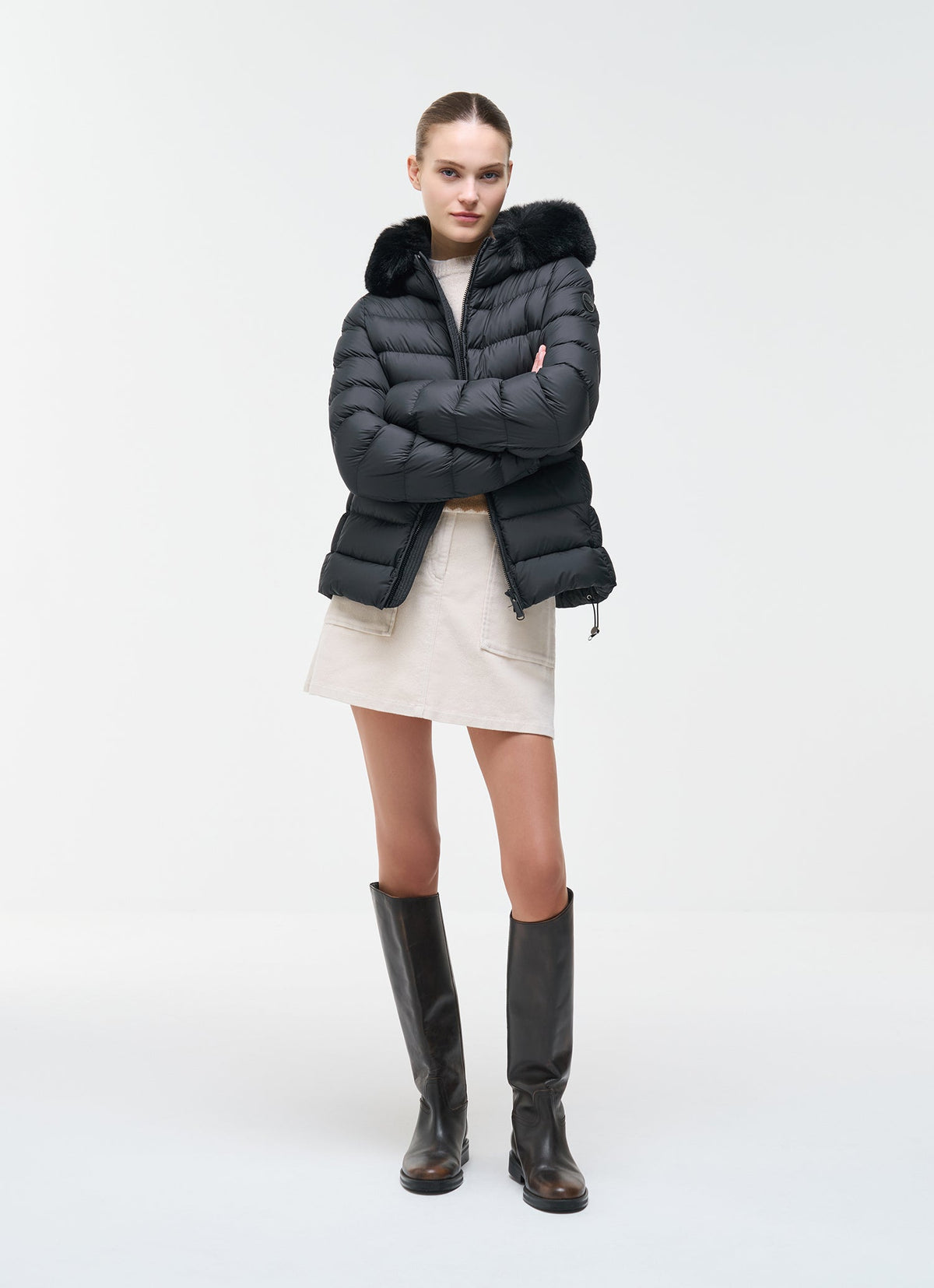 Colmar Piumino donna opaco con pelliccia sintetica 22000039E 2XX 99 - immagine 1