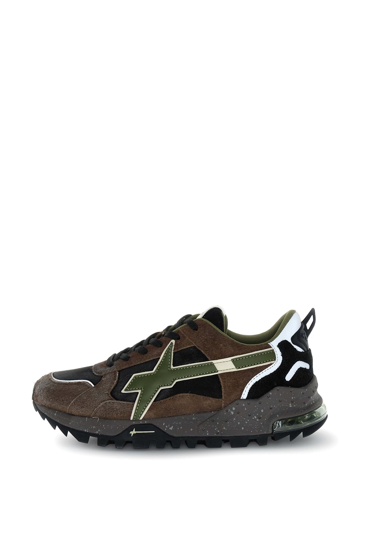 W6YZ Scarpa Uomo Breeze 3-M Dark Brown - Black - immagine 1