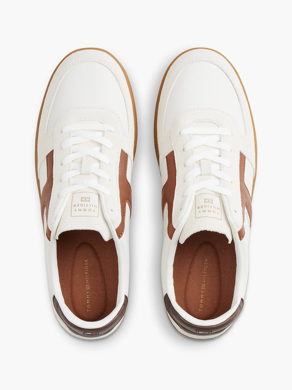 Tommy Hilfiger scarpe uomo Sneakers TH Tribeca in pelle con mix di texture FM0FM06068YBL