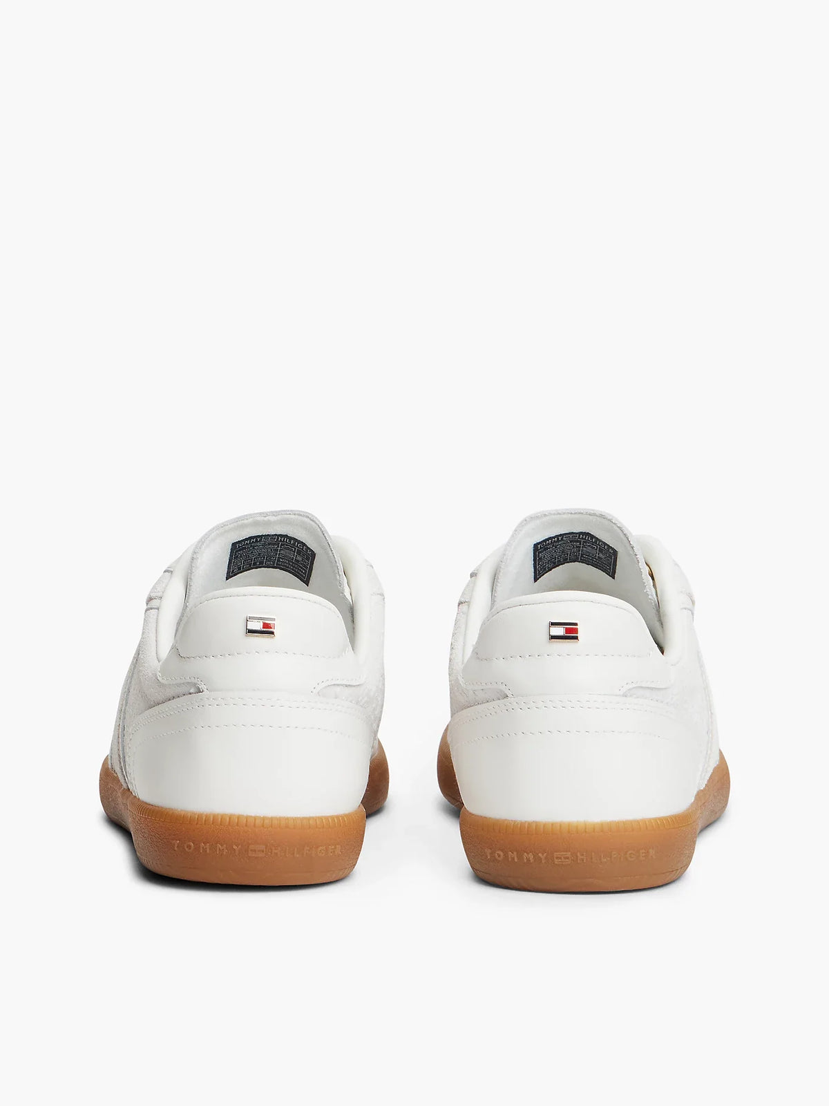 Tommy Hilfiger scarpe donna Sneakers TH Tribeca in pelle con monogrammi TH in rilievo FW0FW09691YBL - immagine 5