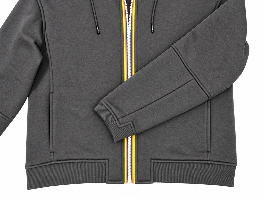 K-way felpa donna con cappuccio e zip Lara Brushed pc - Black pure K8148KW-USY - immagine 4