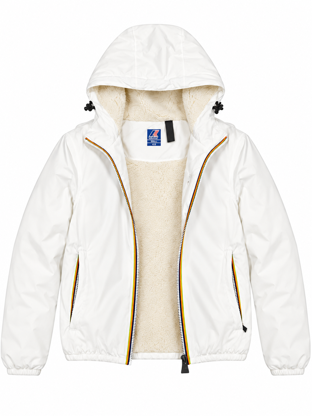 K-WAY Capospalla donna Claudette Orsetto - Bwhite natural - K81537W-490 - immagine 2