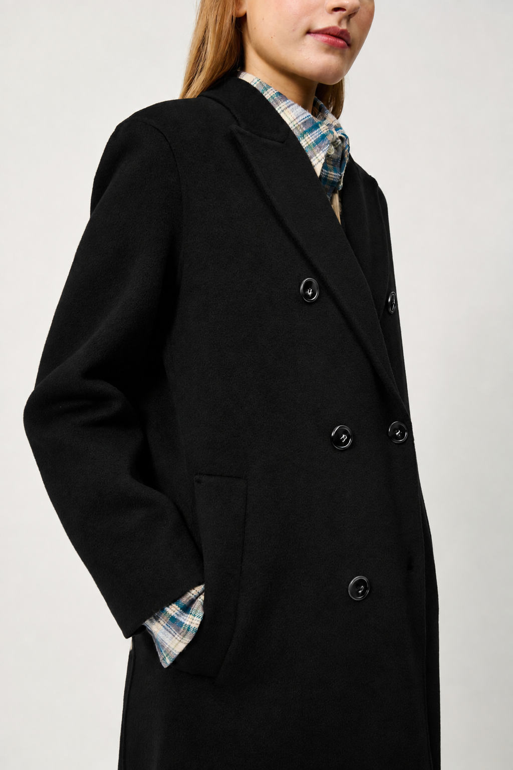 Roy Roger's Cappotto donna doppiopetto in lana RND90188CS85XXXX C0048 - immagine 4