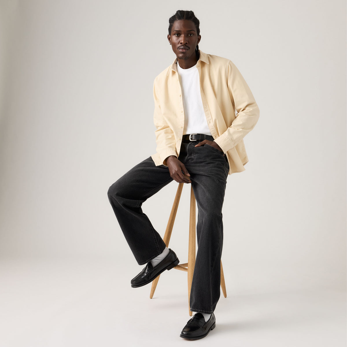 LEVI'S Jeans uomo Levi’s jeans uomo 501® Loose - Big Wheels Nero - 0057U0005 - immagine 5