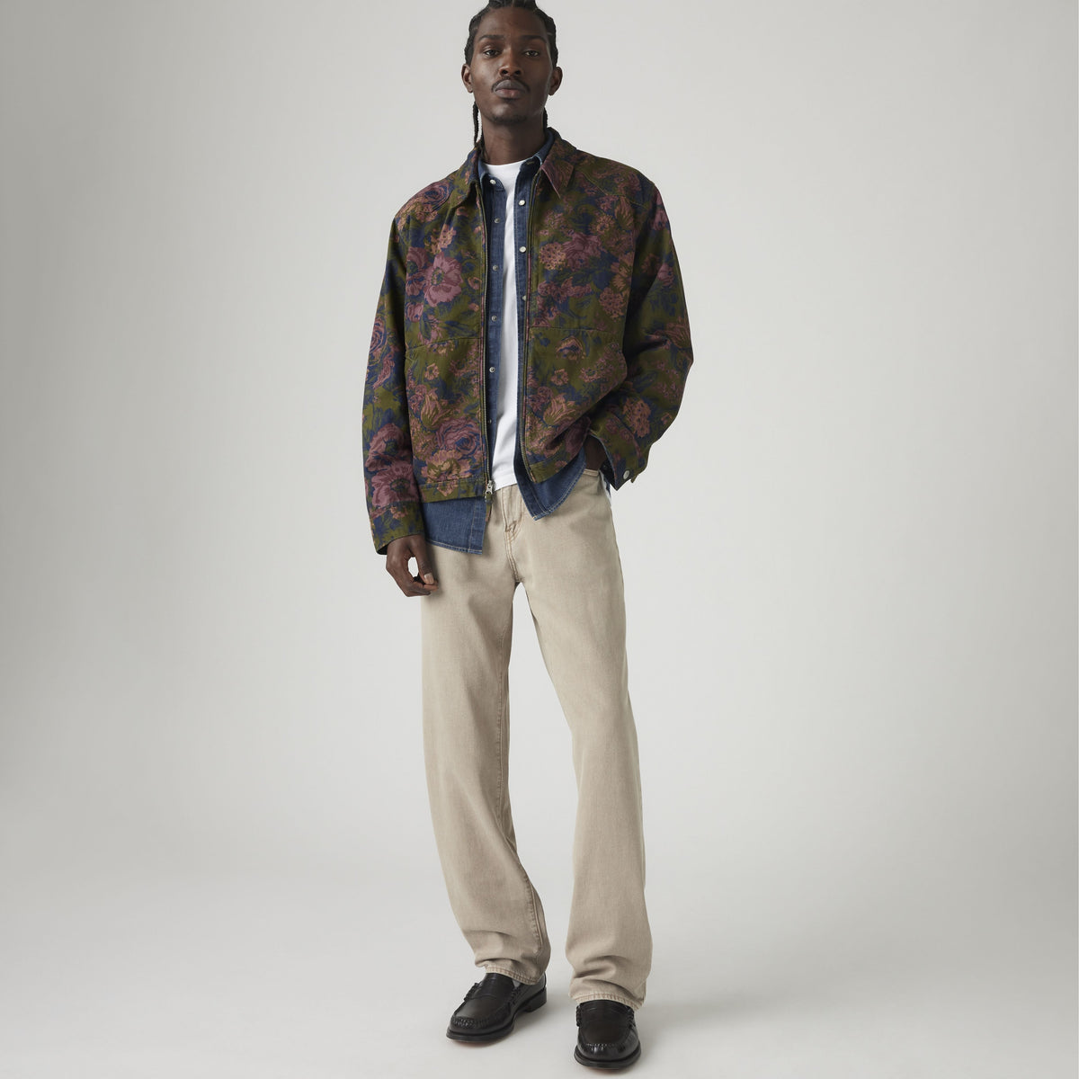 LEVI'S Jeans uomo Levi’s jeans uomo 568™ Dritti Larghi Linen+ Denim - Beige - 290370084 - immagine 1