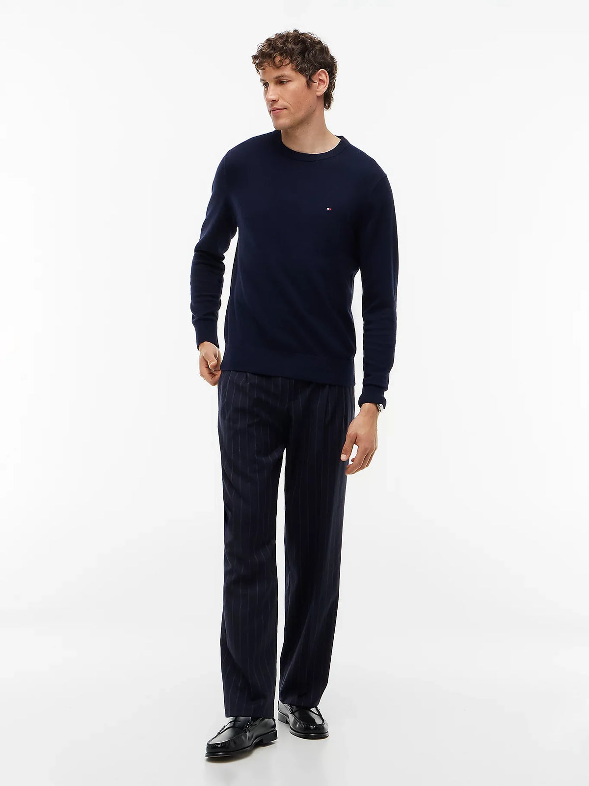 Tommy Hilfiger Maglia uomo Pullover con cashmere e logo MW0MW28046DW5