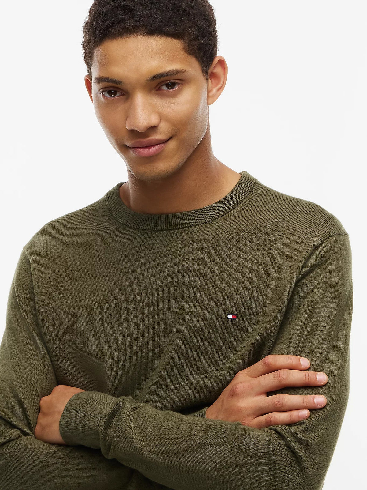 Tommy Hilfiger Maglia uomo Pullover con cashmere e logo MW0MW28046MT1