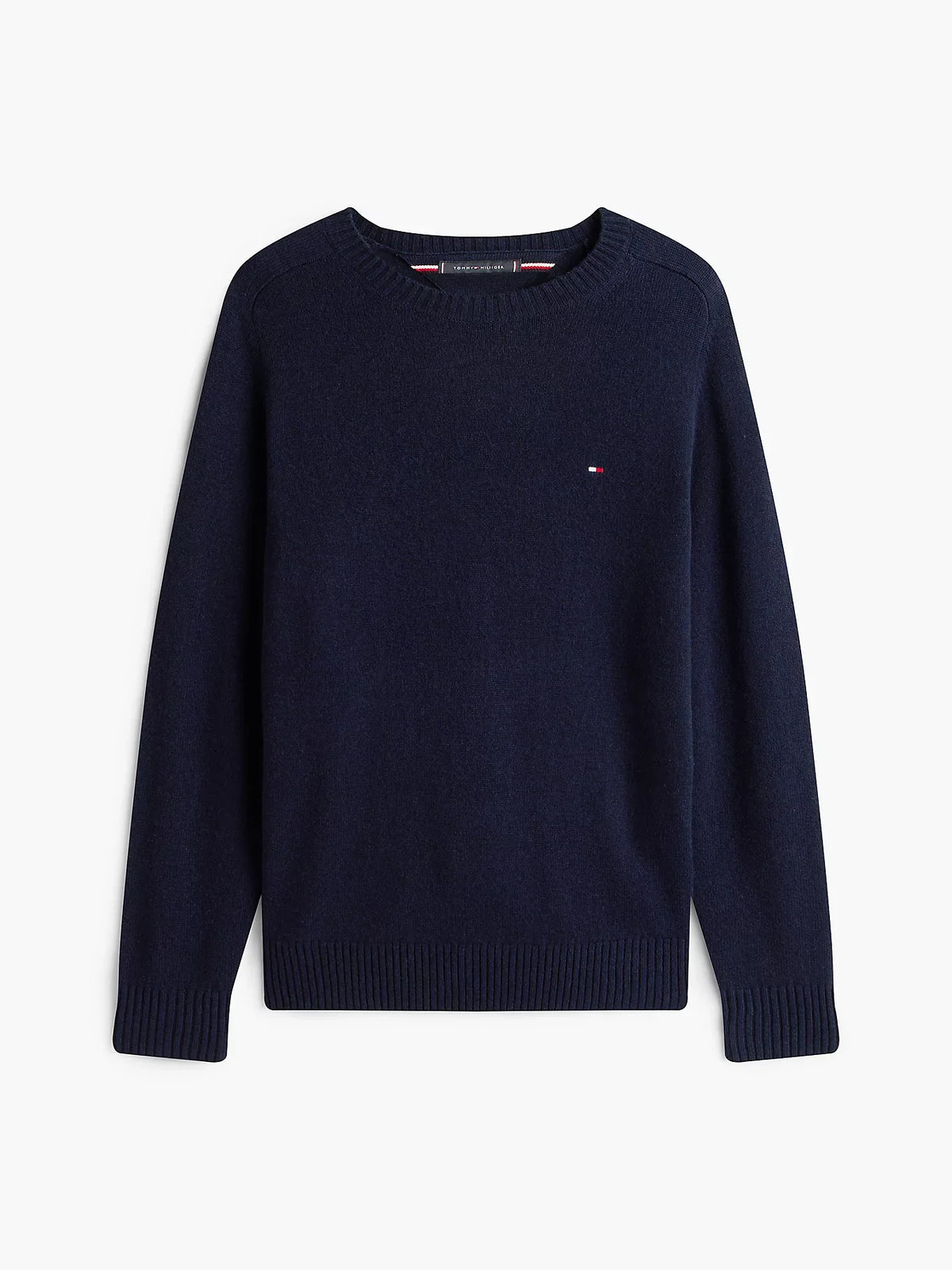 Tommy Hilfiger maglia uomo Pullover in pura lana d'agnello con logo MW0MW36535DW5