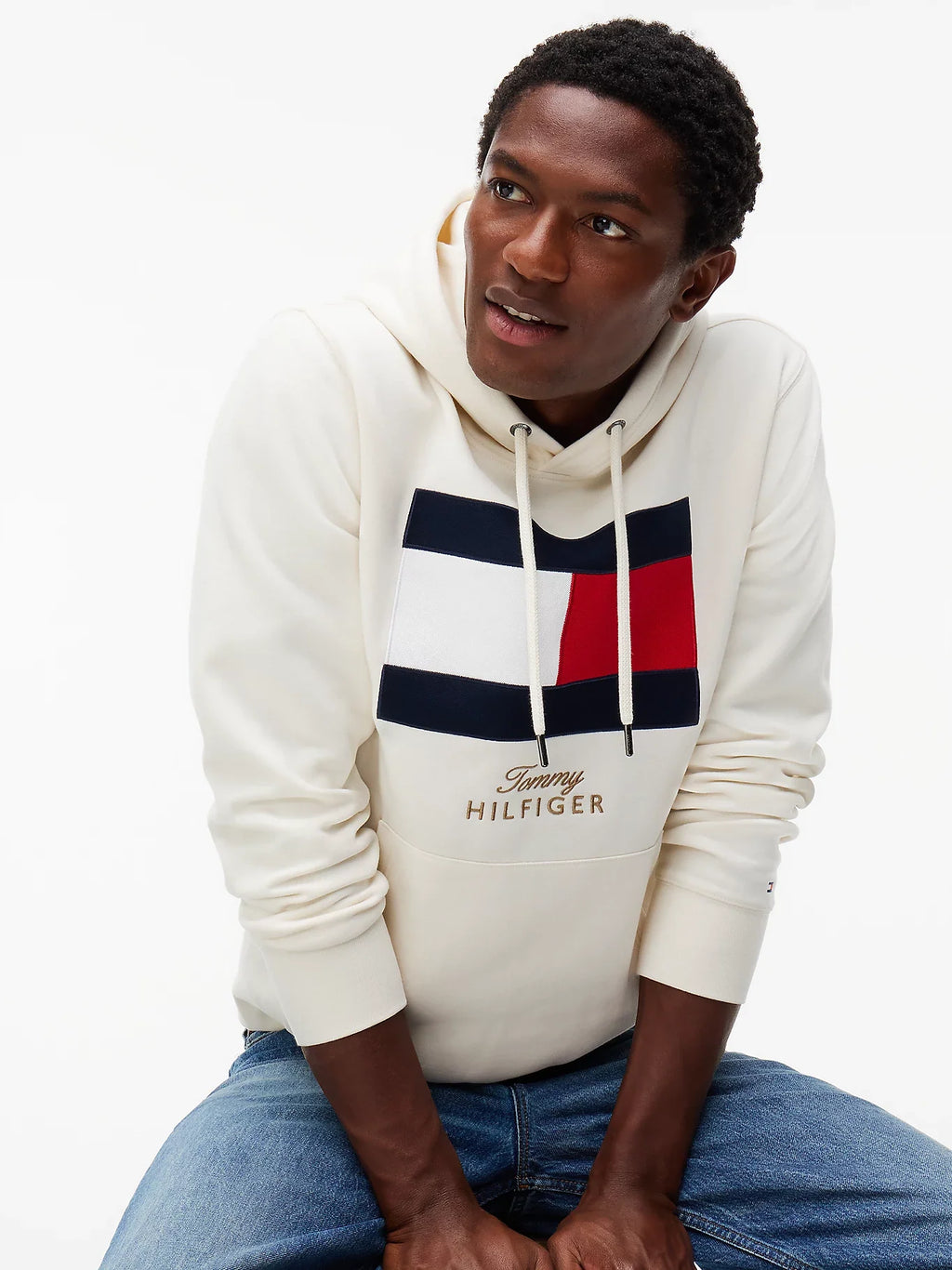 Tommy Hilfiger Felpa uomo in tessuto spazzolato con bandiera MW0MW45189Z00 - immagine 3