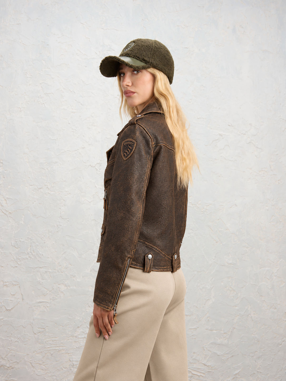 Blauer giacca in pelle Donna modello Lansville 26WBLDL01483-007734 30D - immagine 2