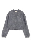 Roy Roger's maglia donna Fluffy crop cardigan WOMAN Fluffy yarn.