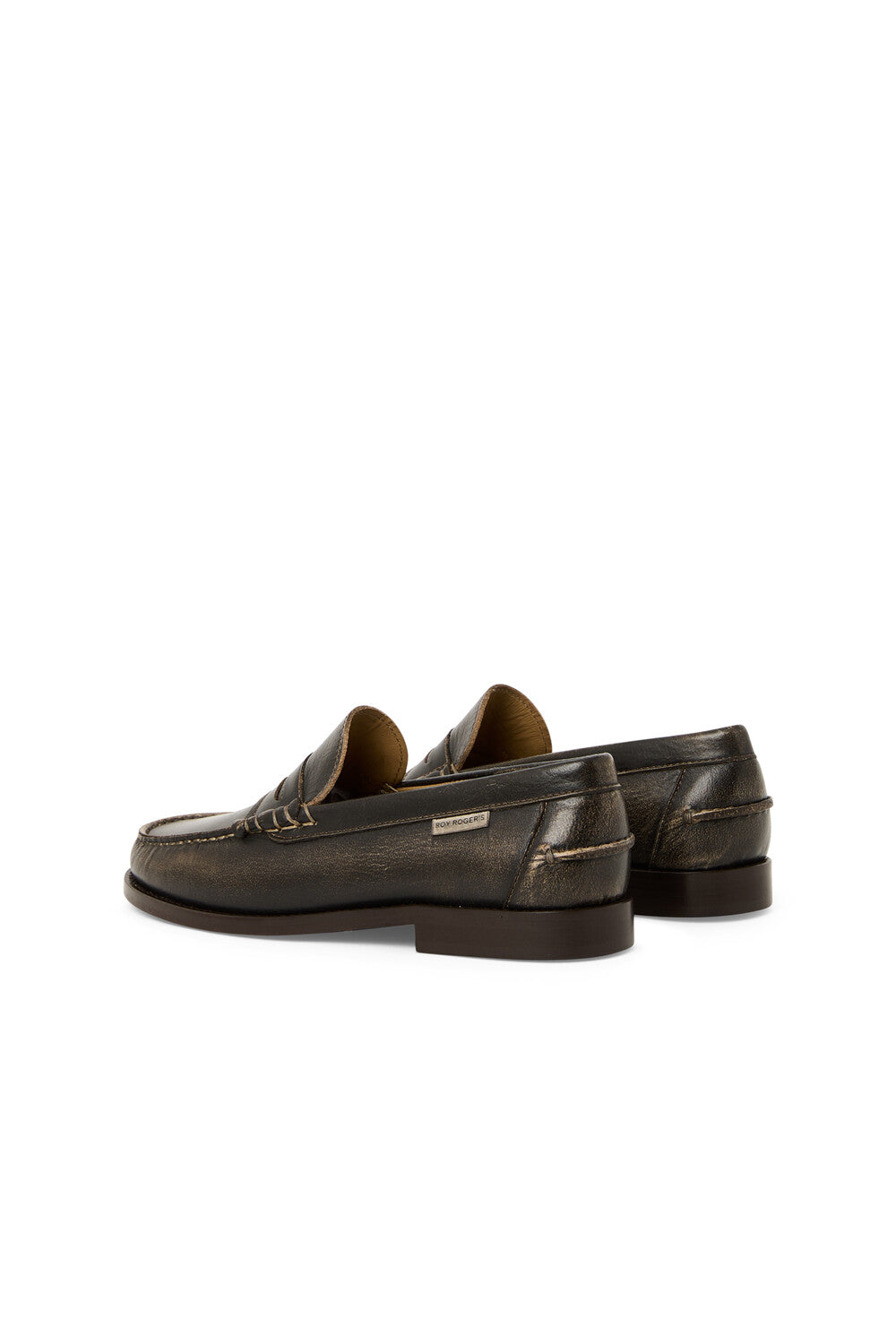 Roy Roger's scarpe donna Penny Loapher OLD GLORY Worn leather.
