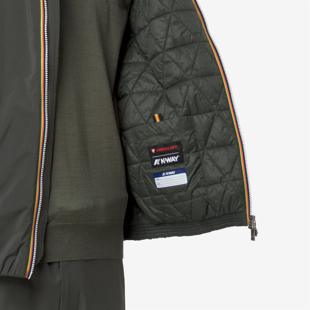 K-WAY JACK PLAIN WARM Green Blackish dettaglio prodotto