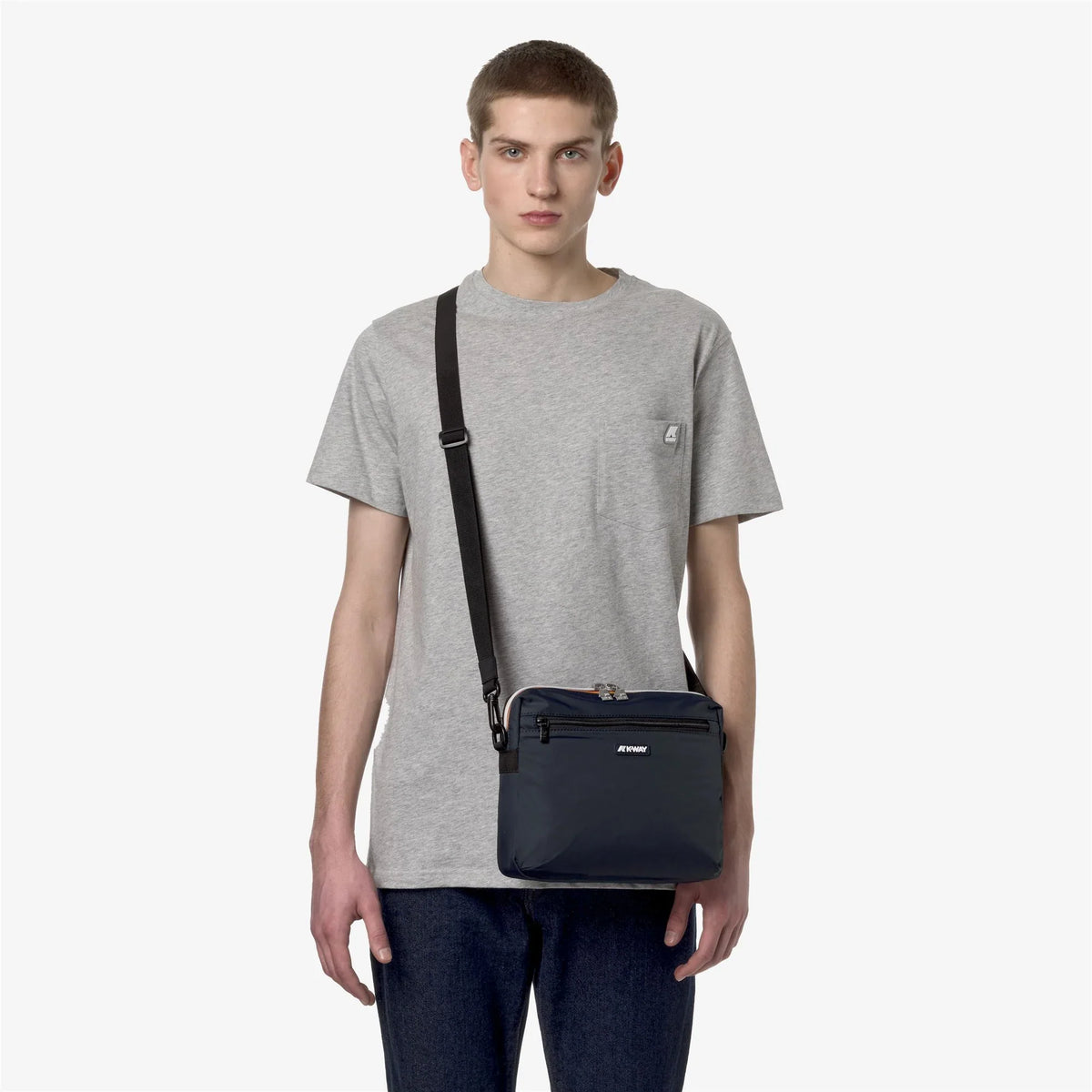 K-way Borsa unisex Moire pouch bag - impermeabile K8125RW K89 - immagine 4