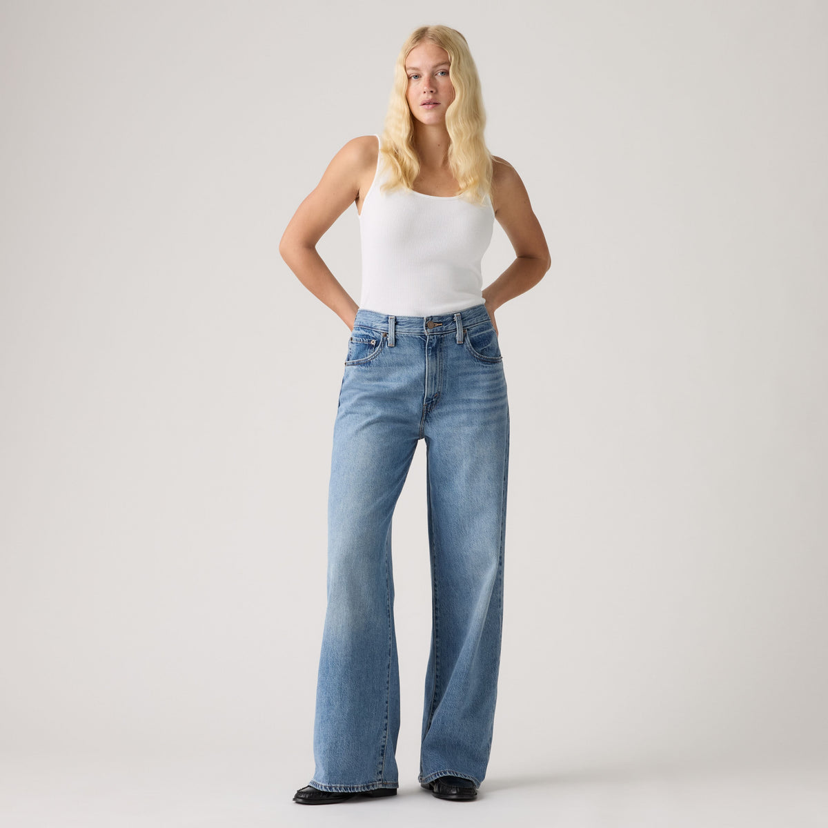 Levi's Jeans donna Cinch Lightweight a gamba ampia 0073B0002 - immagine 2
