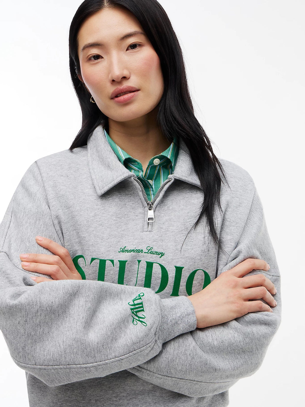 Tommy Hilfiger Felpa Donna relaxed fit con colletto a polo e zip
WW0WW51595PKH