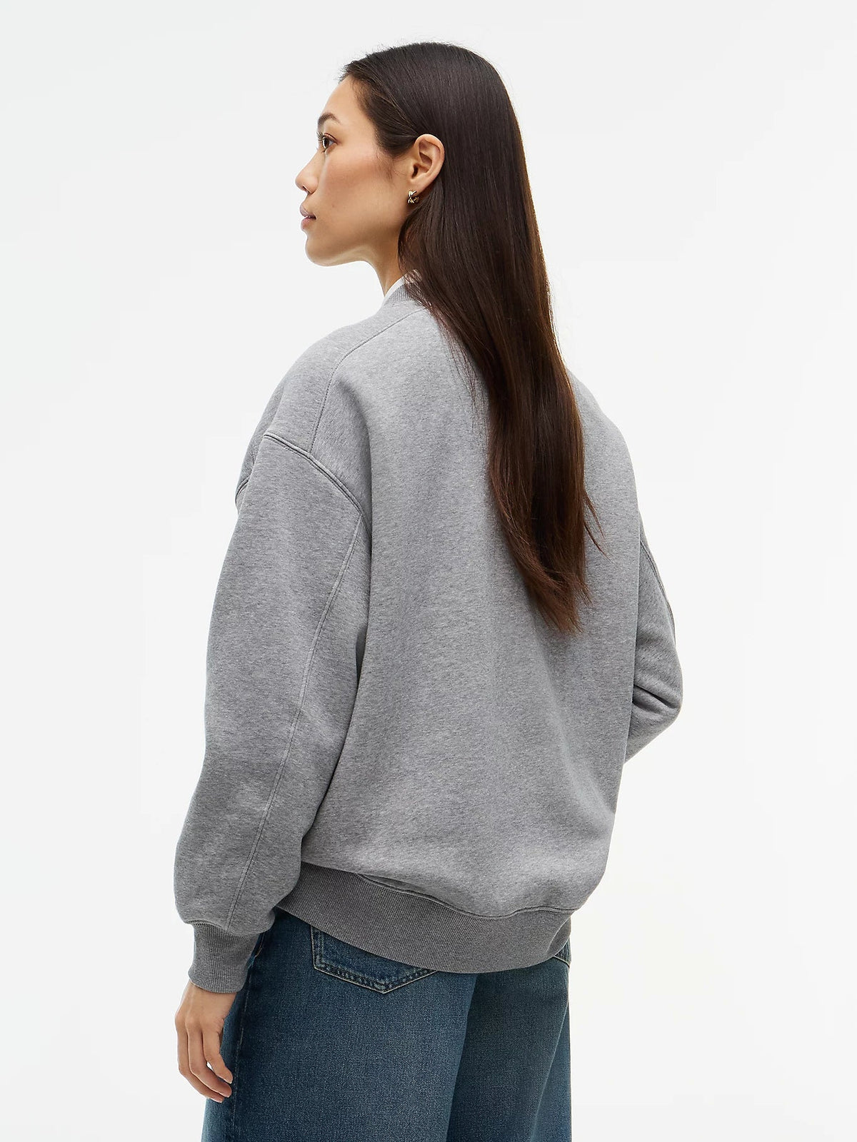Tommy Hilfiger Felpa Donna college oversize fit con logo floccato WW0WW51651P7D - immagine 4