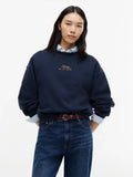Tommy Hilfiger Maglia donna Pullover relaxed fit con logo ricamato WW0WW51724DW6 - immagine 1