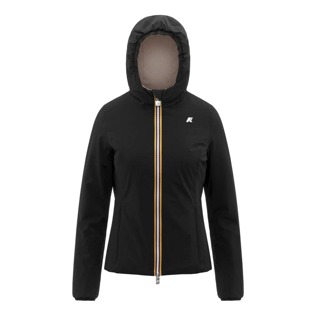 K-WAY LILY ST WARM DOUBLE K6128TW-DBN indossata, vista frontale