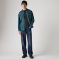 Jeans uomo LEVI'S 568™ Straight Loose Hard Rain (Medium Wash) - vista frontale indossata
